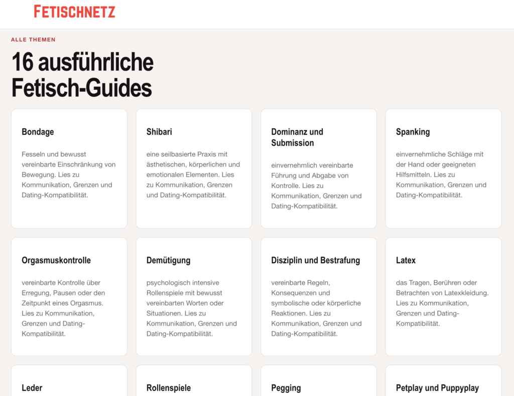 fetische guides